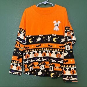 Disney Orange and Black Long Sleeve Halloween Tee